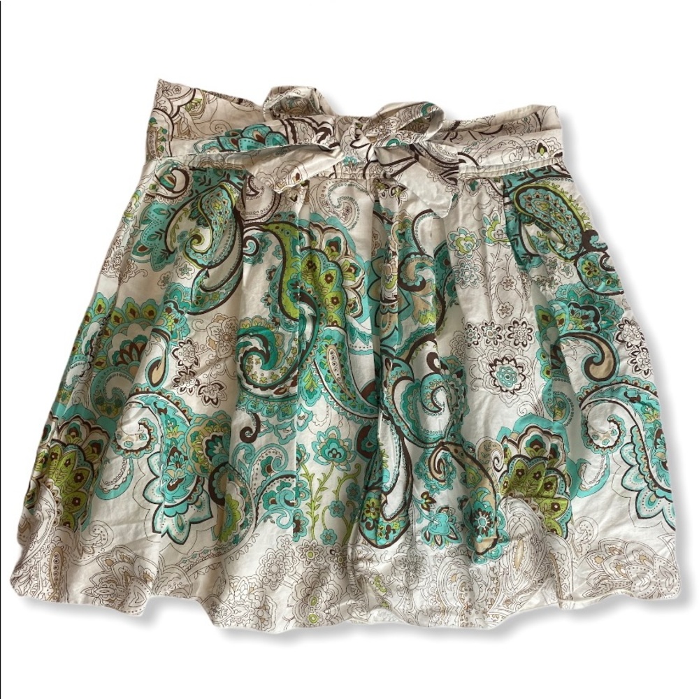 Pattern Circle Pleated Skirt